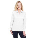 Devon & Jones CrownLux Performance™ Ladies' Plaited Long Sleeve Polo