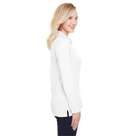 Devon & Jones CrownLux Performance™ Ladies' Plaited Long Sleeve Polo